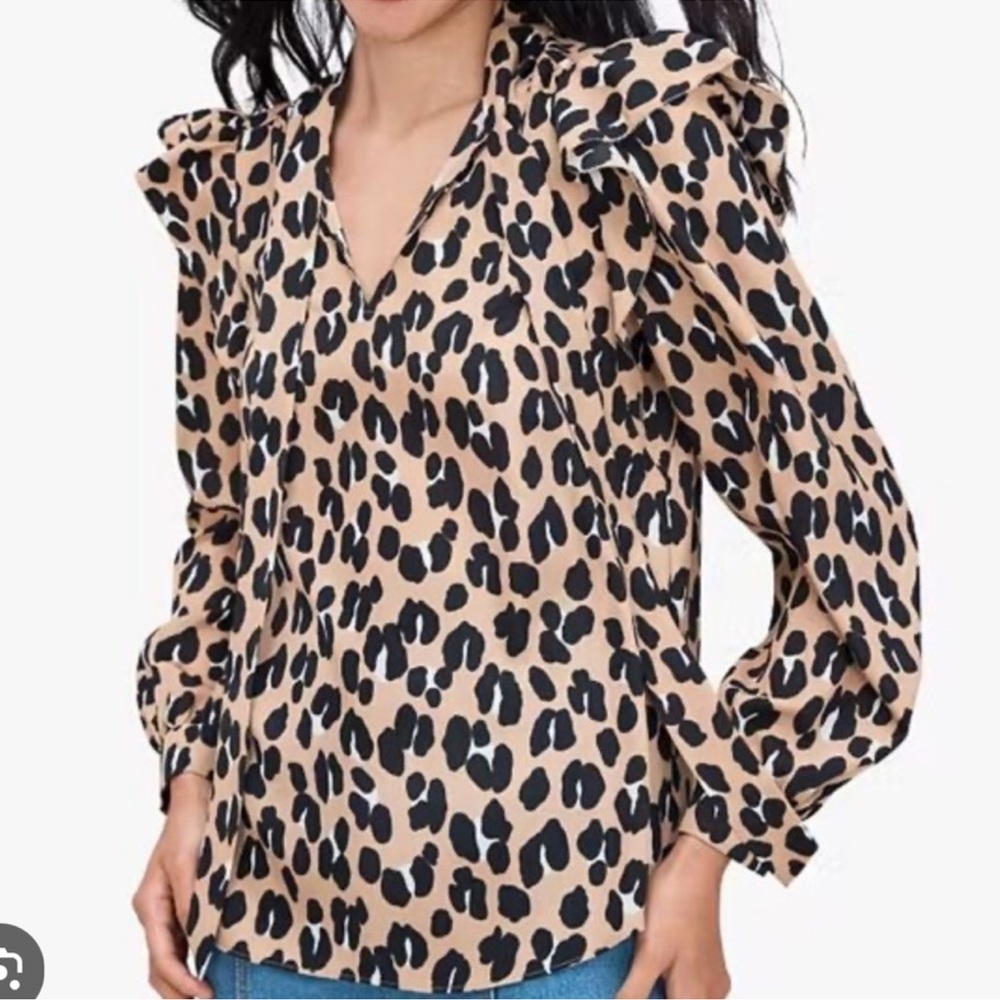 Kate Spade Leopard Print Blouse